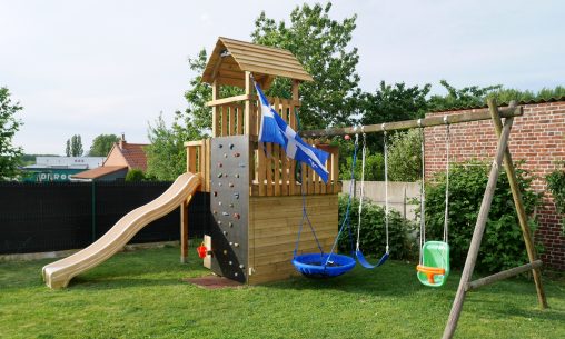 DIY children's playground overview. Free 3D SketchUp model available!