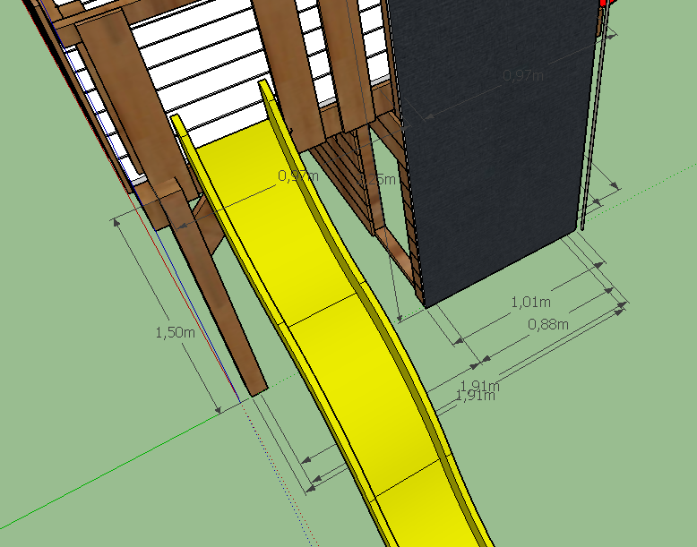 DIY children's playground. Free 3D SketchUp model available!