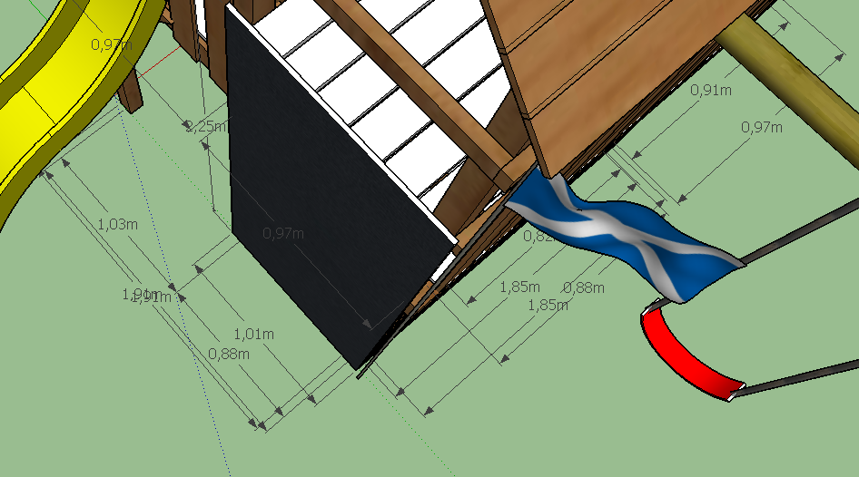 DIY children's playground. Free 3D SketchUp model available!